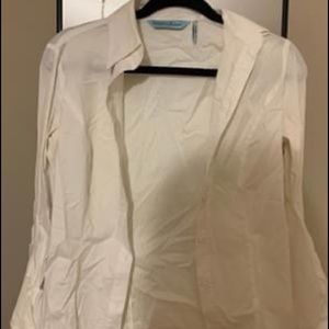 guess white blouse